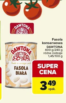 Fasola konserwowa Dawtona promocja w Carrefour Market