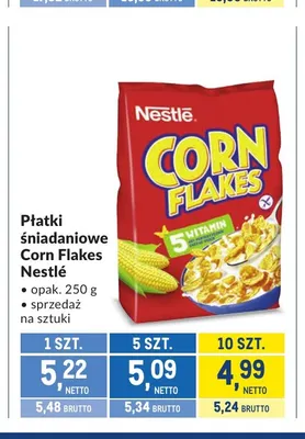 Płatki śniadaniowe Corn Flakes Nestlé promocja w Makro