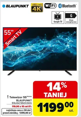 Telewizor 55" promocja w Carrefour Market