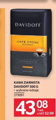 Kawa ziarnista Davidoff Café Crème Elegant promocja w Selgros