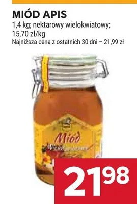 Miód Apis nektarowy wielokwiatowy promocja w Stokrotka