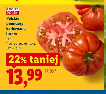 Polskie pomidory karbowane, luzem Ryneczek Lidla promocja w Lidl