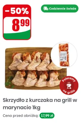 Skrzydło z kurczaka na grill w marynacie promocja w Dino