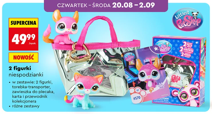 Zestaw 2 figurki niespodzianki Littlest Pet Shop promocja w Biedronka