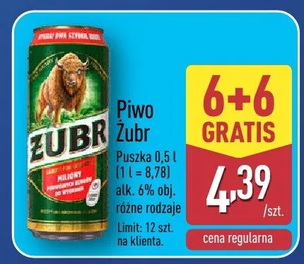 Piwo Żubr promocja w Aldi