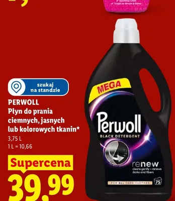 Płyn do prania tkanin kolorowych Perwoll promocja w Lidl