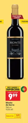 Wino czerwone Monte da Serra promocja w Biedronka