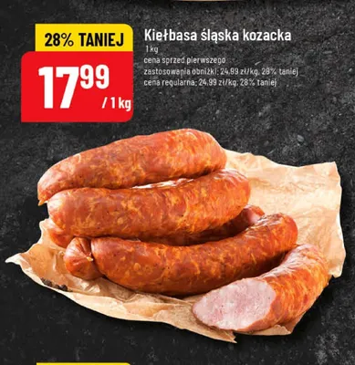 Kiełbasa śląska kozacka promocja w POLOmarket