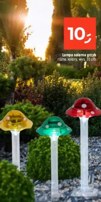 Lampa solarna grzyb różne kolory promocja w Dealz