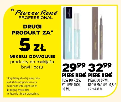 Tusz do rzęs Volume Rich Pierre René promocja w Drogerie Natura
