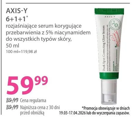 Rozjaśniające serum korygujące przebarwienia z 5% niacynamidem do wszystkich typów skóry promocja w Hebe