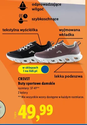 Buty sportowe damskie promocja w Lidl