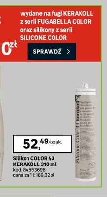 Silikon Color 43 Kerakoll promocja w Leroy Merlin