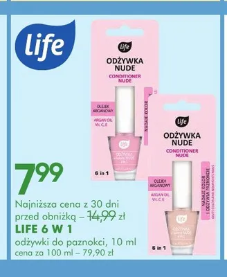 Odżywka do paznokci Life 6 w 1 promocja w Super-Pharm