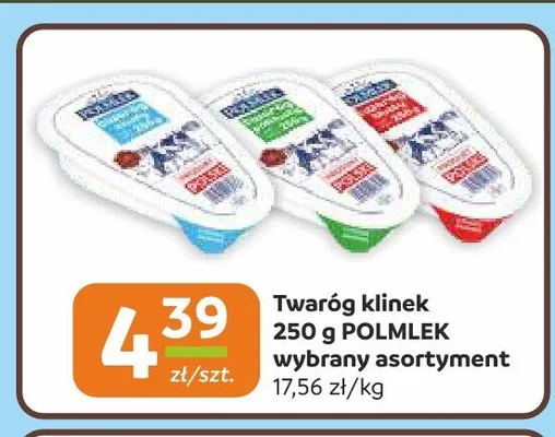 Twaróg klinek Polmlek promocja w Społem Częstochowa