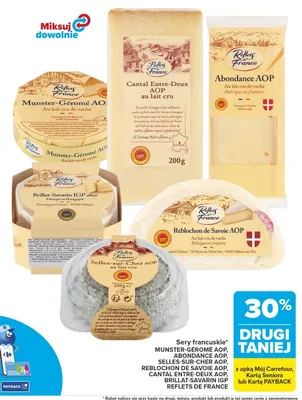 Ser Reblochon de Savoie AOP promocja w Carrefour