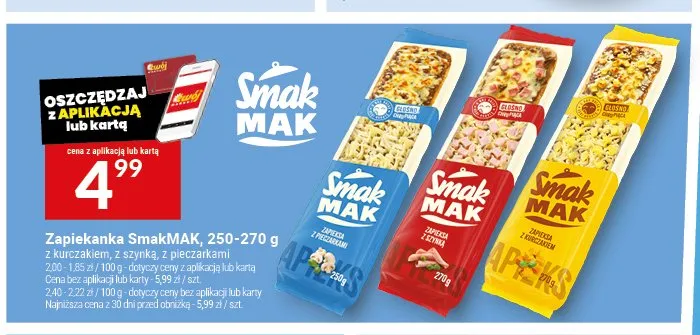 Zapiekanka z pieczarkami SmakMAK promocja w Twój Market