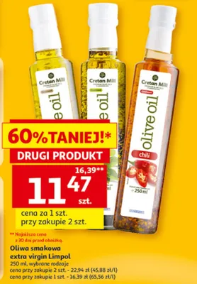 Oliwa smakowa extra virgin Limpol promocja w Auchan