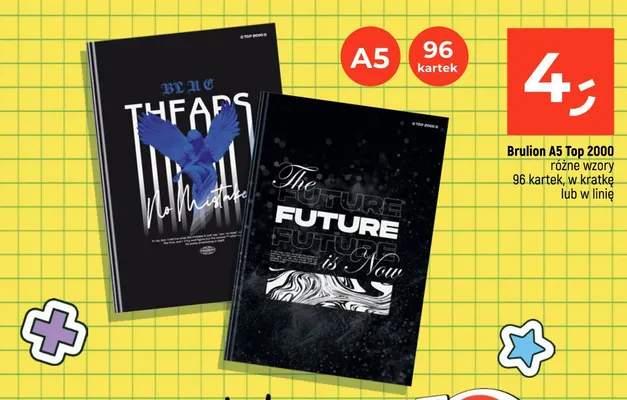 Brulion A5 Top 2000 96 kartek w linię promocja w Dealz