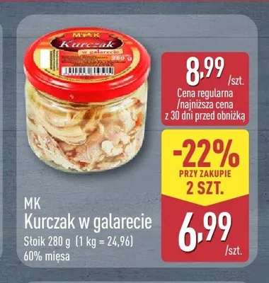 Kurczak w galarecie MK promocja w Aldi