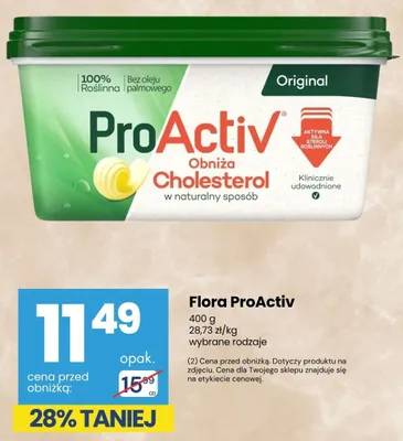 Margaryna Flora ProActiv Original promocja w Delikatesy Centrum