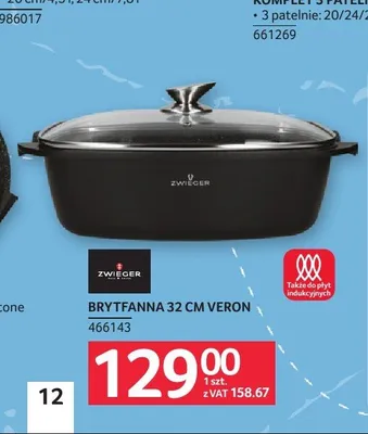 Brytfanna Zwieger Veron 32 cm promocja w Selgros