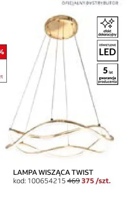 Lampa wisząca Light Prestige Twist promocja w Komfort