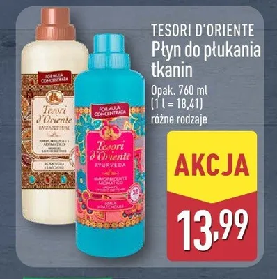 Płyn do płukania tkanin Tesori d'Oriente Byzantium promocja w Aldi