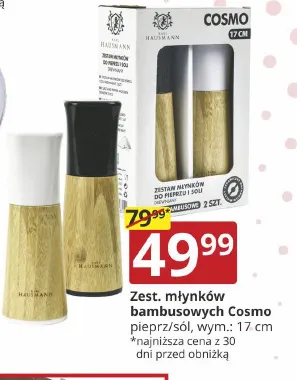 Zestaw młynków bambusowych Cosmo Hausmann promocja w Prymus AGD