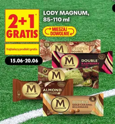 Lody Magnum Double Gold Caramel Billionaire promocja w Biedronka