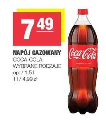Napój gazowany Coca-Cola promocja w SPAR