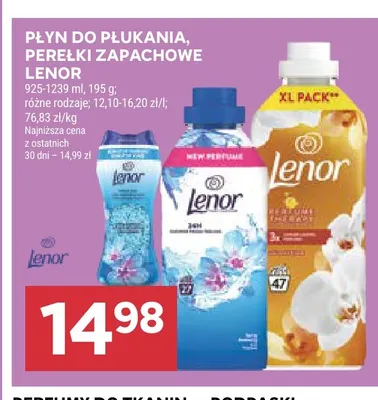 Płyn do płukania, perełki zapachowe Lenor promocja w Stokrotka