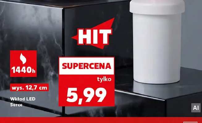 Wkład LED Serce promocja w Kaufland