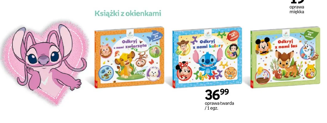 Książka z okienkami Disney Maluch Odkryj z nami kolory promocja w Empik