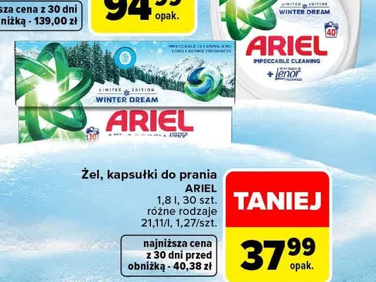 Żel do prania Ariel promocja w Carrefour Market