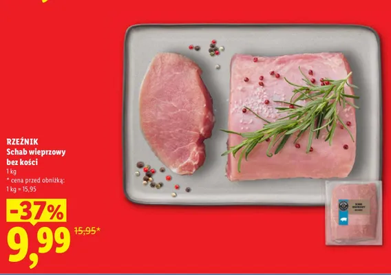 Schab wieprzowy bez kości Rzeźnik promocja w Lidl