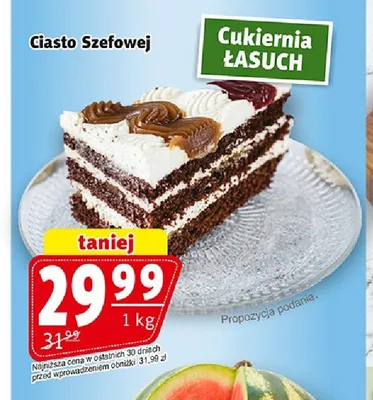 Ciasto Szefowej Cukiernia Łasuch promocja w Prim Market