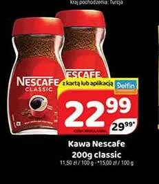 Kawa rozpuszczalna Nescafe Classic promocja w Delfin