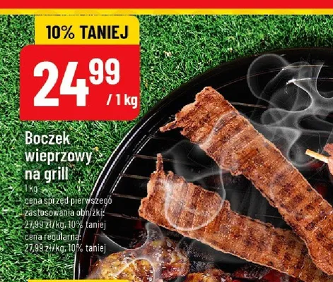 Boczek wieprzowy na grill promocja w POLOmarket