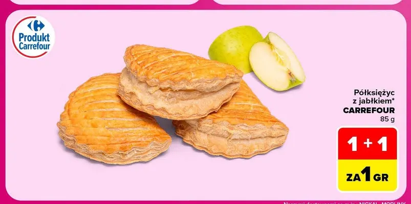 Półksiężyc z jabłkiem Carrefour promocja w Carrefour
