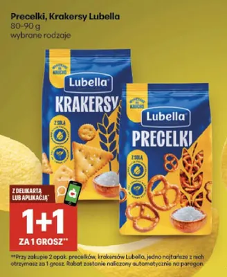 Krakersy z solą Lubella promocja w Delikatesy Centrum