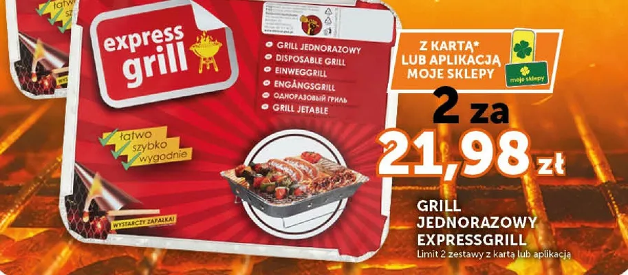 Grill jednorazowy ExpressGrill promocja w Groszek