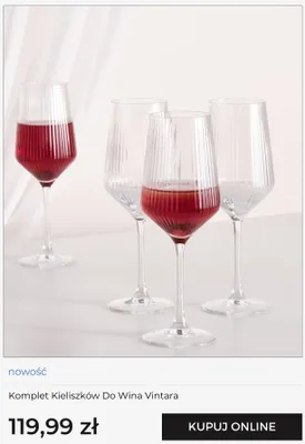 Komplet kieliszków do wina Vintara home&you promocja w home&you
