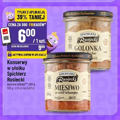 Konserwy w słoiku Spichlerz Rusiecki promocja w POLOmarket