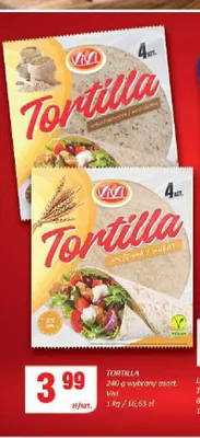 Tortilla pszenna ViVi promocja w Chorten