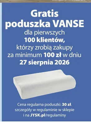 Poduszka Jysk Vanse promocja w Jysk