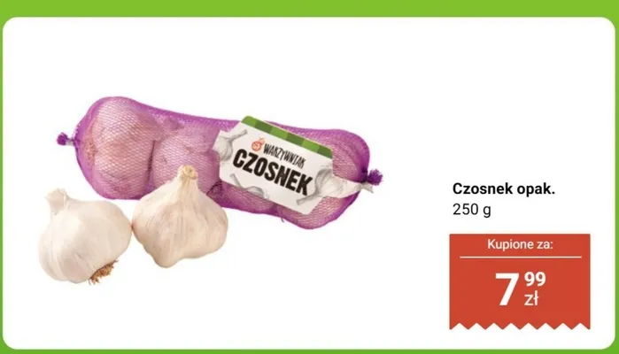 Czosnek opak. 250 g promocja w Biedronka