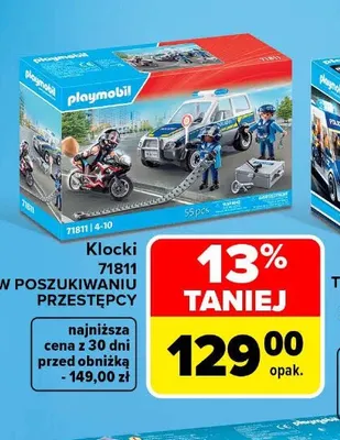 Klocki 71811 w poszukiwaniu przestępcy Playmobil promocja w Carrefour