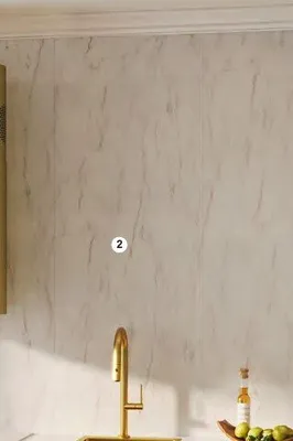 Ścianka kompaktowa Neutral bianco onyx/mystery marble 60x0,3x300cm promocja w Castorama