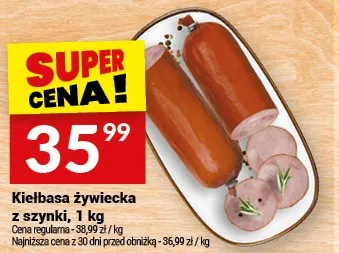 Kiełbasa żywiecka z szynki promocja w Twój Market
